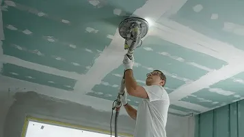 Preparación del techo para construcción en seco